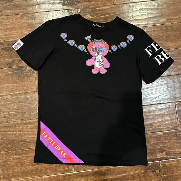 Fetti Bear "Graffiti Bear" Graphic Tee - Size L - Picture 3 of 9